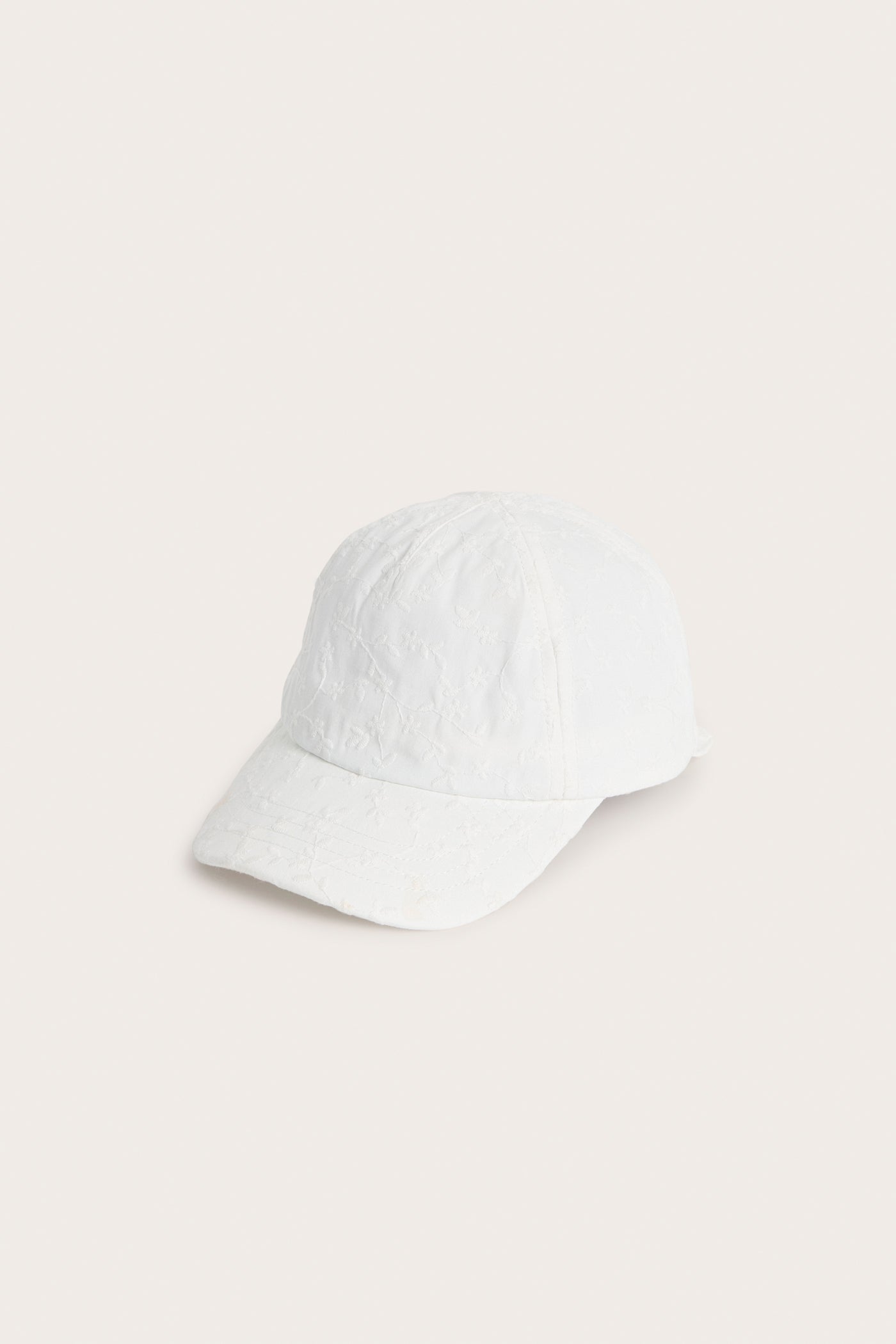 Baby & kids' white floral broderie cap