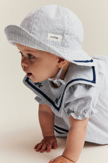 Baby & Kids white striped sun hat