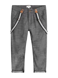 Chinos with braces