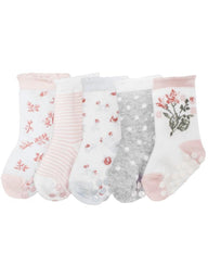 Floral pattern socks