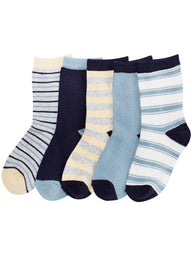 Blue striped socks