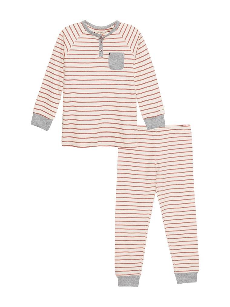 Pyjama set with stripes