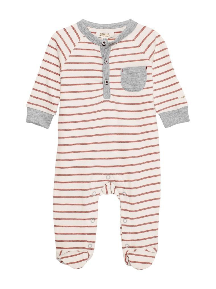 Sleepsuit with stripes