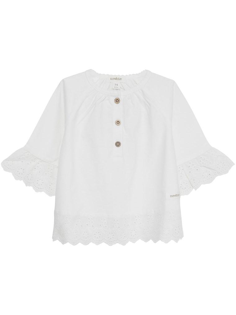 Baby blouse with frill sleeves