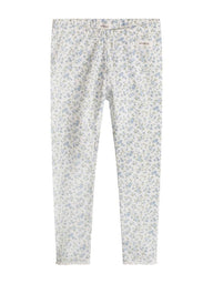 Leggings floral print newbie beige organic white