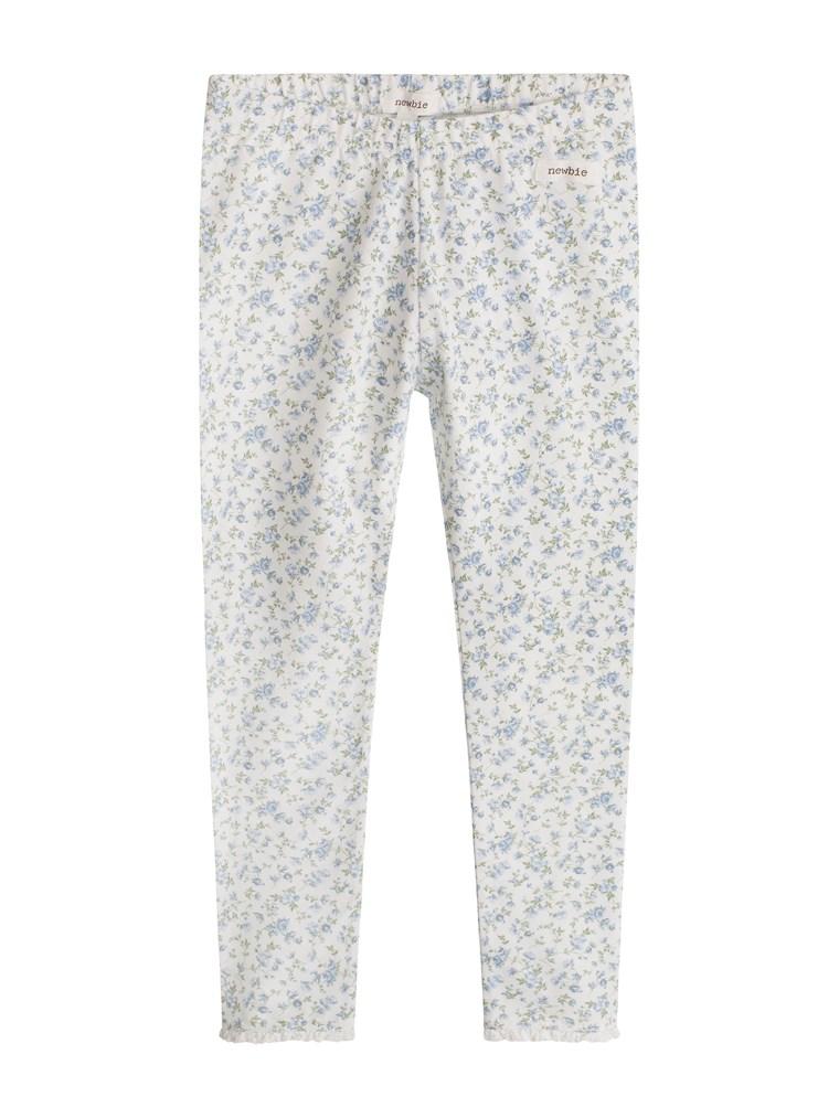 Leggings floral print newbie beige organic white