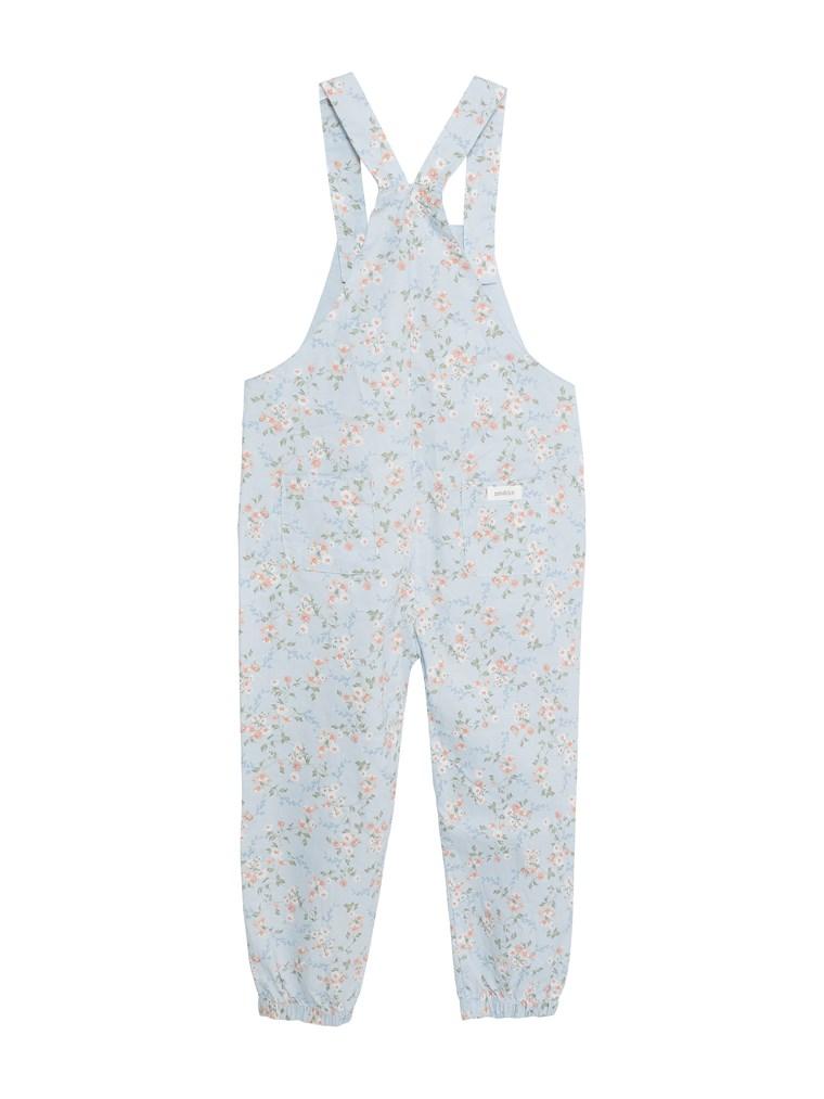 Dungarees with floral print