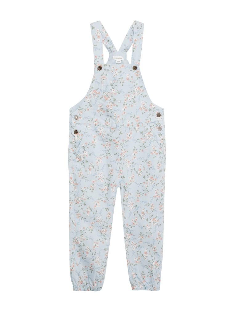 Dungarees with floral print