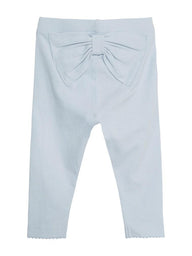 Basic baby leggings with bow