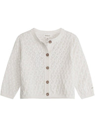 newbie baby Cardigan knitwear white pattern