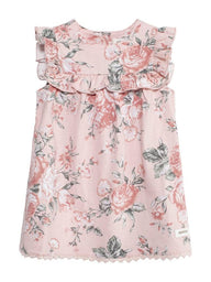 Baby dress with rose print
