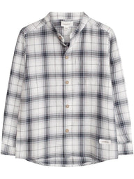 Shirt with tartan print