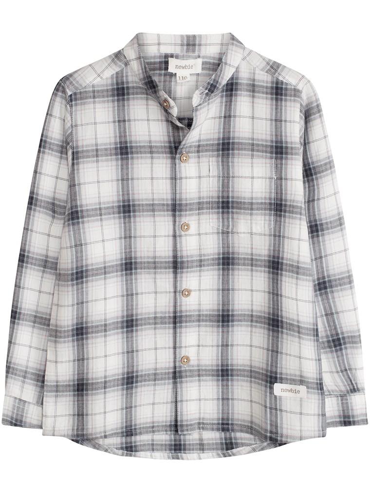 Shirt with tartan print