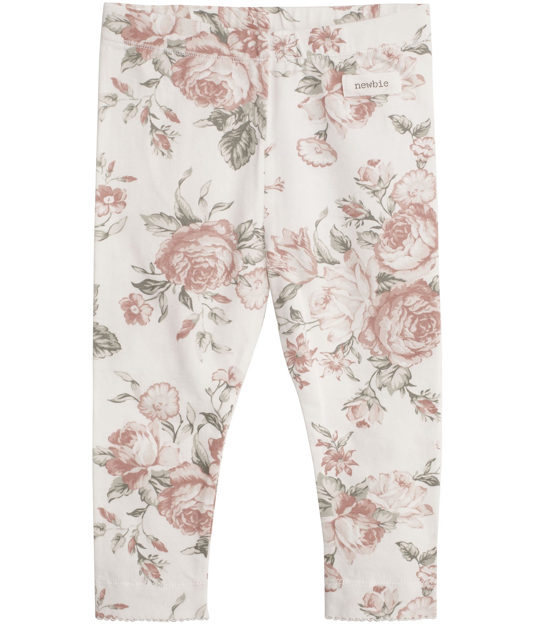 Baby leggings with floral print