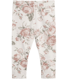 Baby leggings with floral print