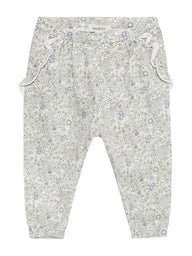 Baby sweatpants with floral print