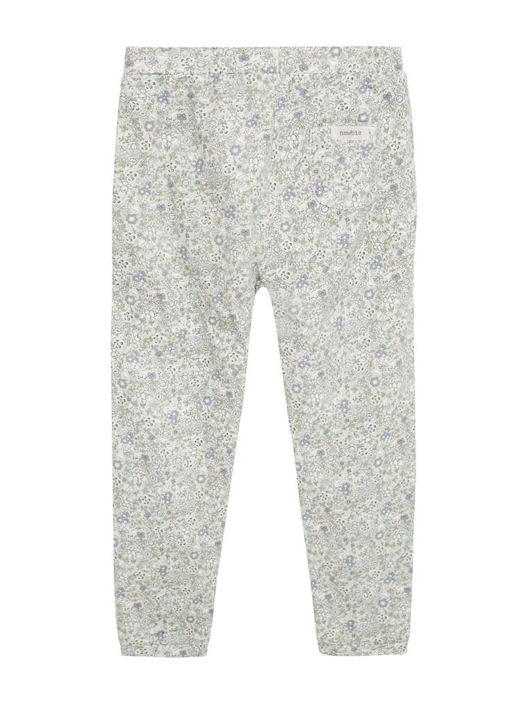 Leggings floral print newbie green organic cotton