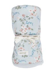 Baby blanket with floral print