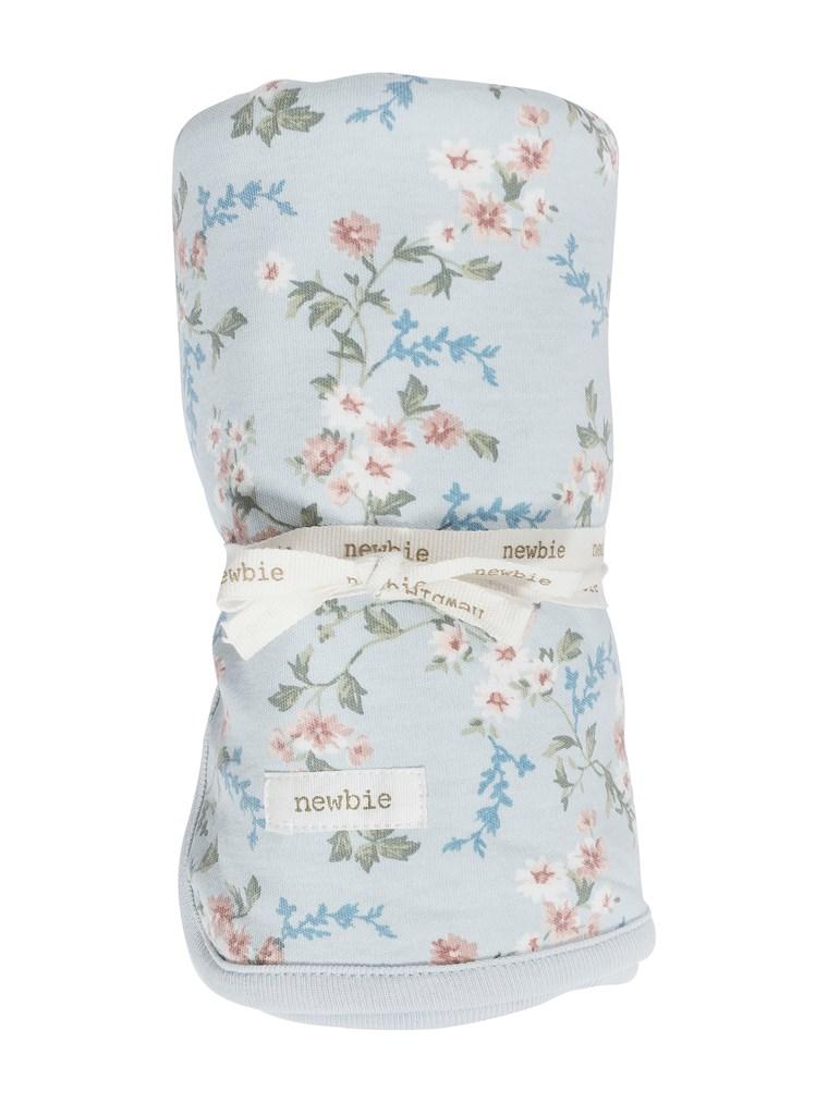 Baby blanket with floral print