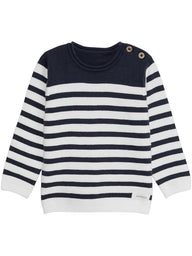 Baby jumper with stripes