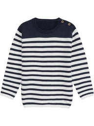 Knitted jumper with stripes