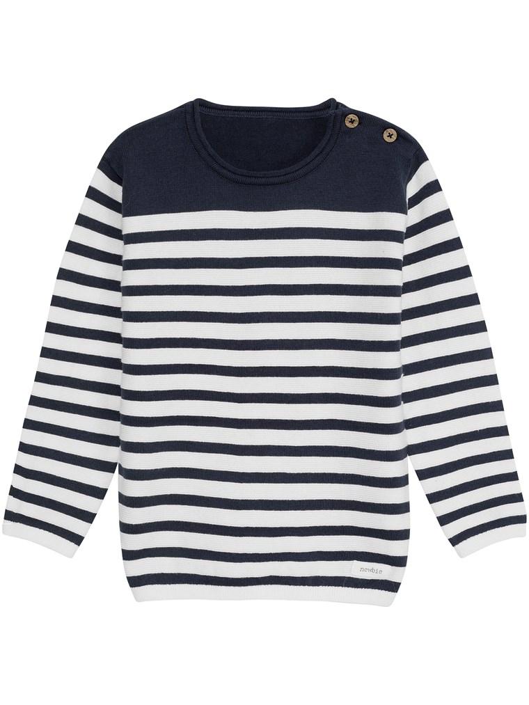 Knitted jumper with stripes
