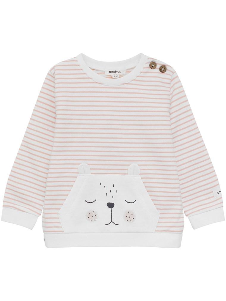 Baby top with bear pocket