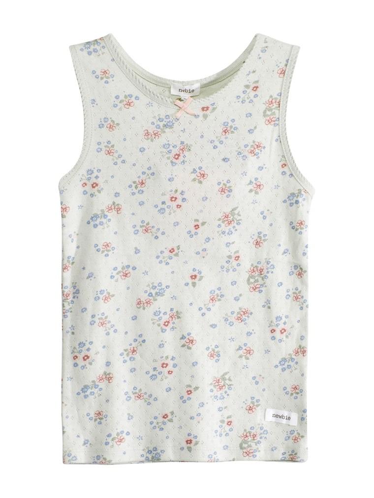 Vest top with floral print