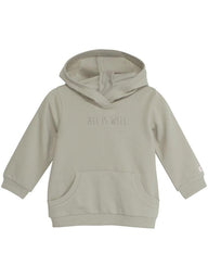 Baby hoody with slogan