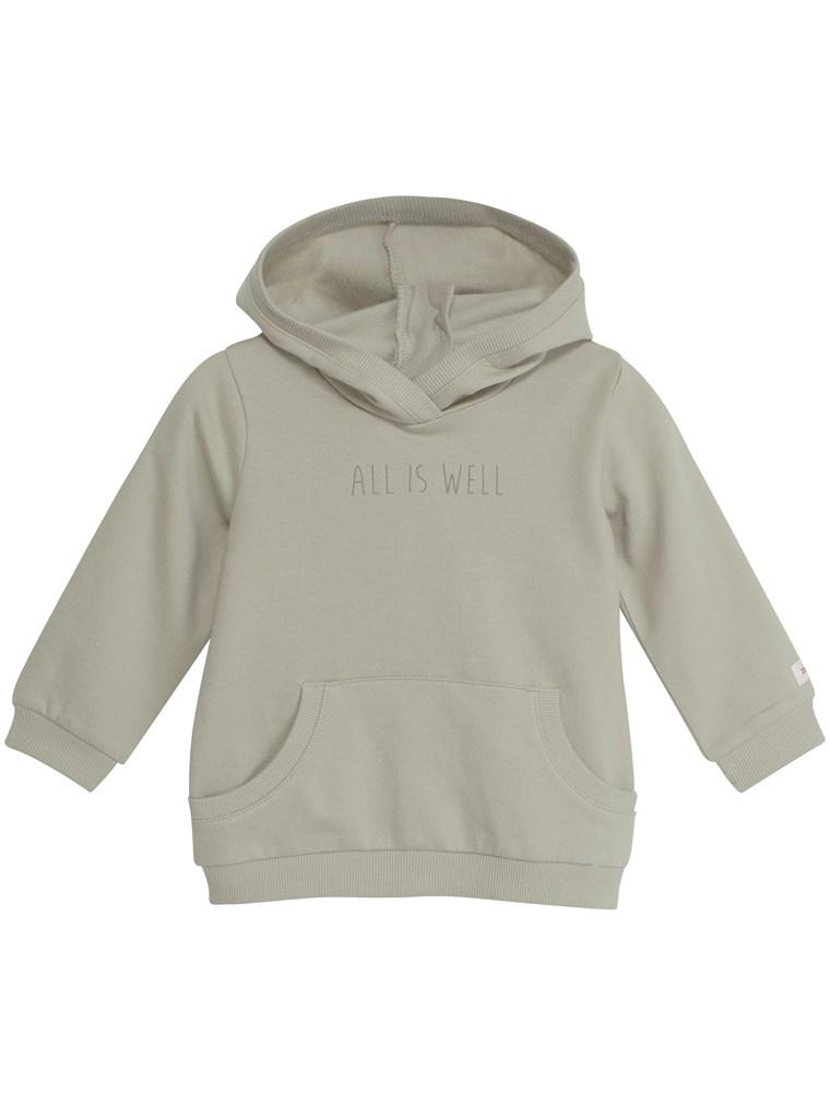 Baby hoody with slogan