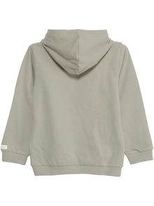 Hoody with slogan and pocket