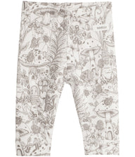 Baby leggings with nature print