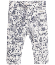 Baby leggings with nature print