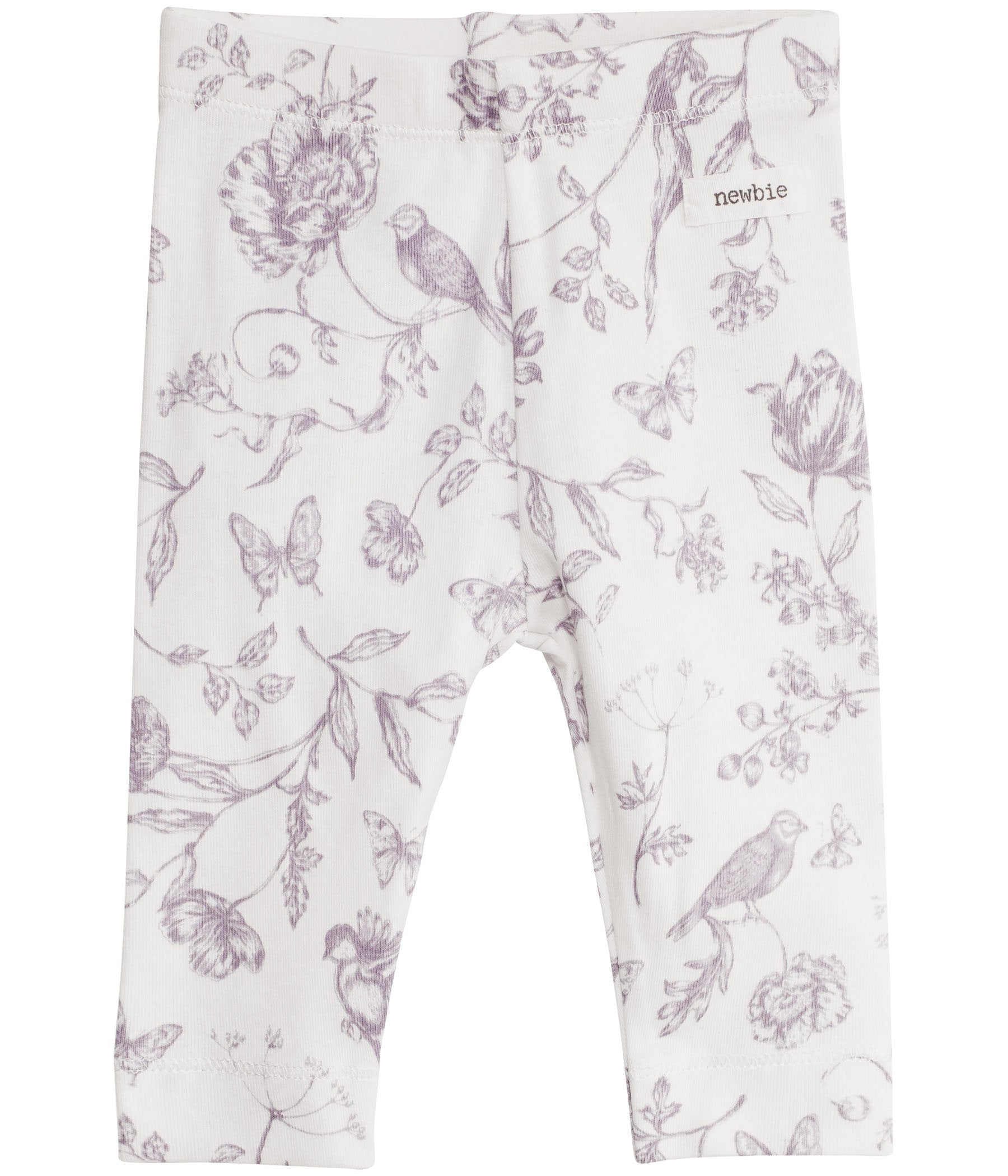 Baby leggings with floral print