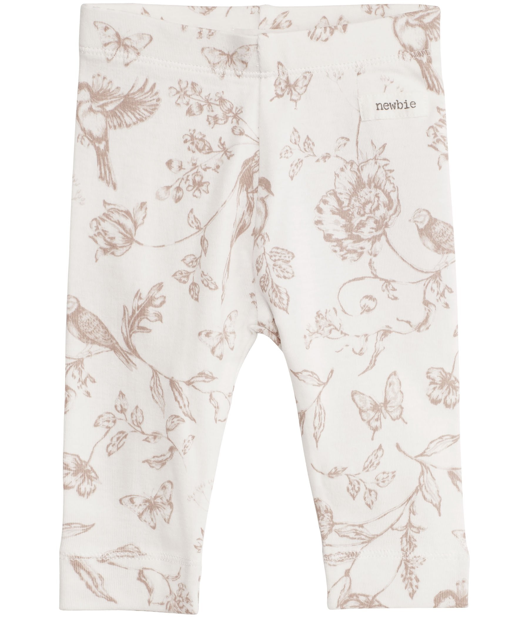Baby leggings with floral print