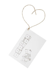 Bear gift tag