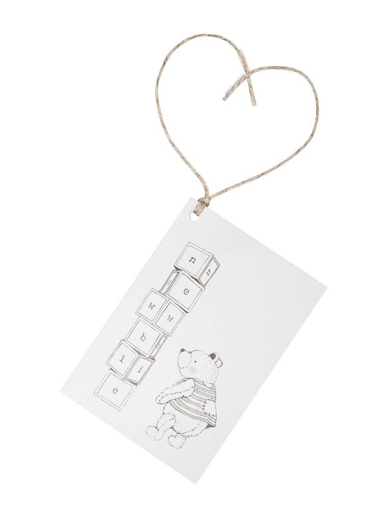 Bear gift tag