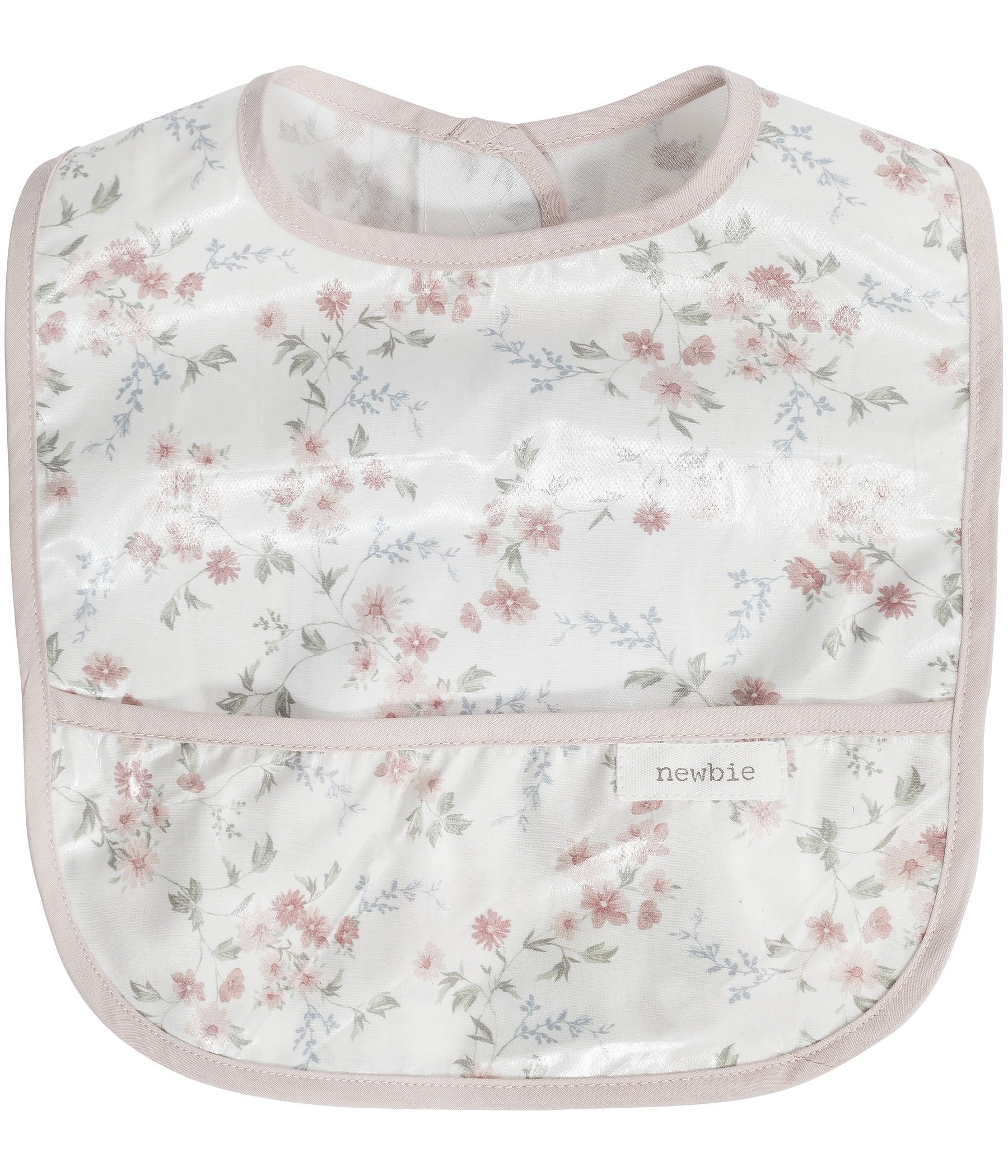 Bib with floral print