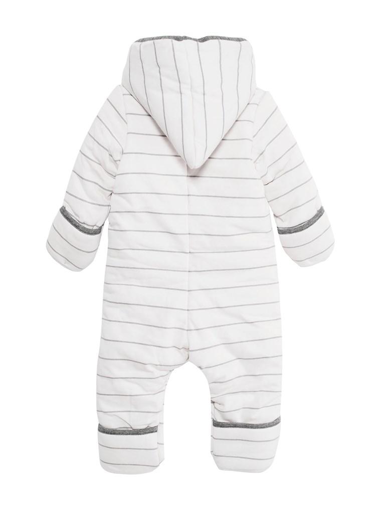 Baby snowsuit with bear pocket