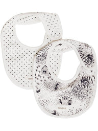 Bib with forest print