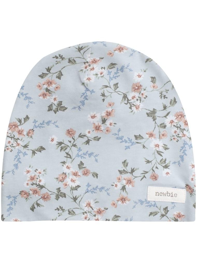 Hat with floral print