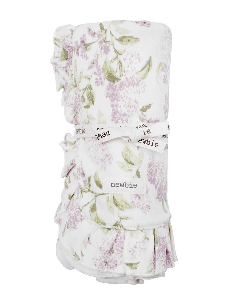 Floral print blanket