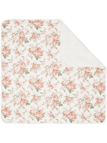 Baby blanket with rose print