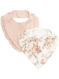 Bibs with rose print