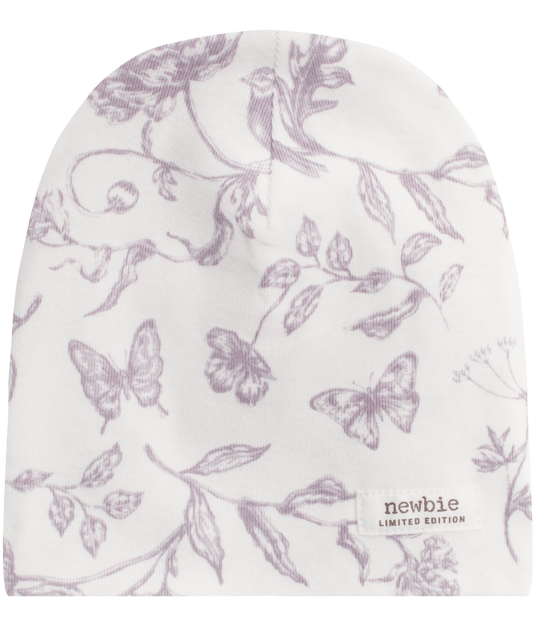 Baby hat with floral print