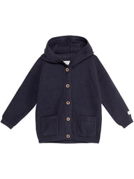 Baby cardigan with hood
