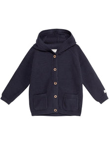 Baby cardigan with hood