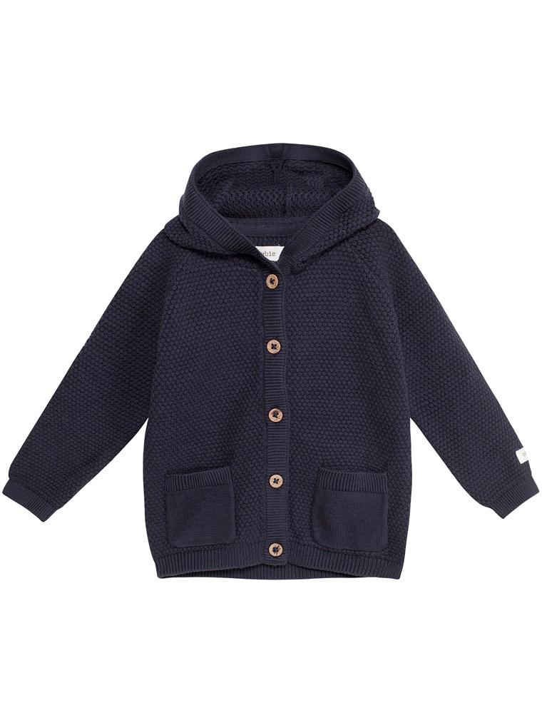 Baby cardigan with hood