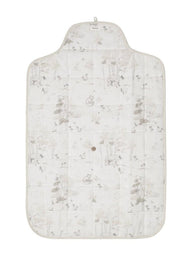 newbie baby Changing mat with forest print white organic cotton