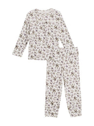 Pyjamas with floral print